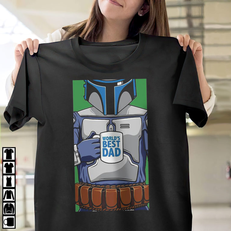 Star Wars Father?s Day Jango Fett World?s Best Dad Portrait T-Shirt