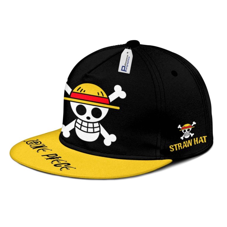 Straw Hat Pirates Hat Cap One Piece Anime Snapback Hat - RobinPlaceFabrics