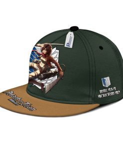 Survey Corp Mikasa Snapback Hat Custom Attack On Titan Anime Hat