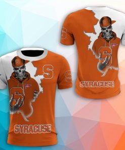 Syracuse Orange Skull 3D Print T-Shirt