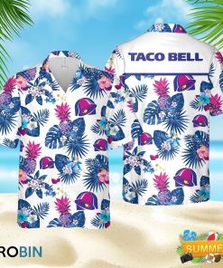 Taco Bell Blue Hawaiian Shirt Summer Shirt, Aloha Shirt Taco Bell Blue Hawaiian Shirt Summer Shirt, Aloha Shirt