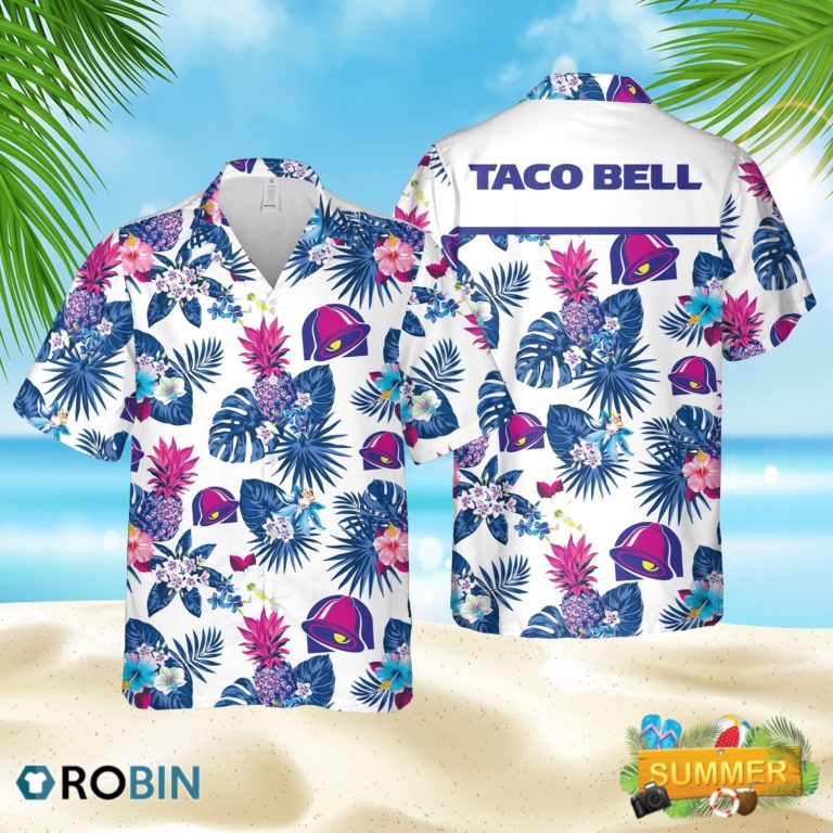 Taco Bell Blue Hawaiian Shirt Summer Shirt, Aloha Shirt