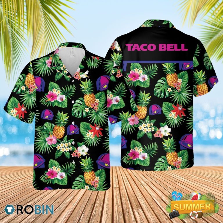Taco Bell Green Hawaiian Shirt Summer Shirt