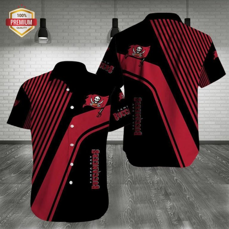 Tampa Bay Buccaneers Team AOP Short Sleeve Button Shirt