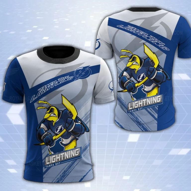 Tampa Bay Lightning Mascot 3D Print T-Shirt