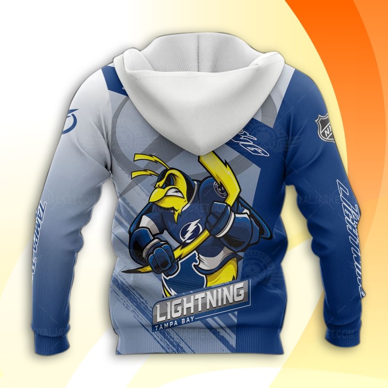 Tampa Bay Lightning Hockey Mascot 3D All Over Print Hoodie and Zip-up ...