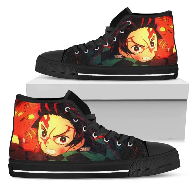 Tanjiro Fire Breathing High Top Shoes