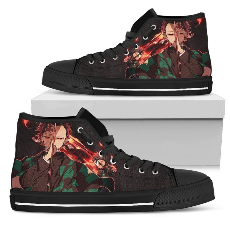 Tanjiro Hinokami Kagura Canvas High Top Shoes