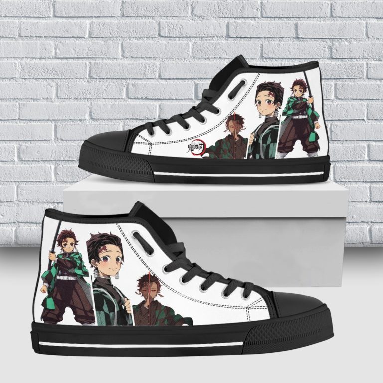 Tanjiro Kamado High Top Shoes Demon Slayer Anime Shoes