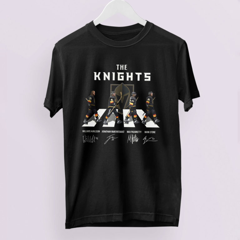 The Knights Abbey Road Signatures Shirt, Vegas Golden Knights T-Shirt
