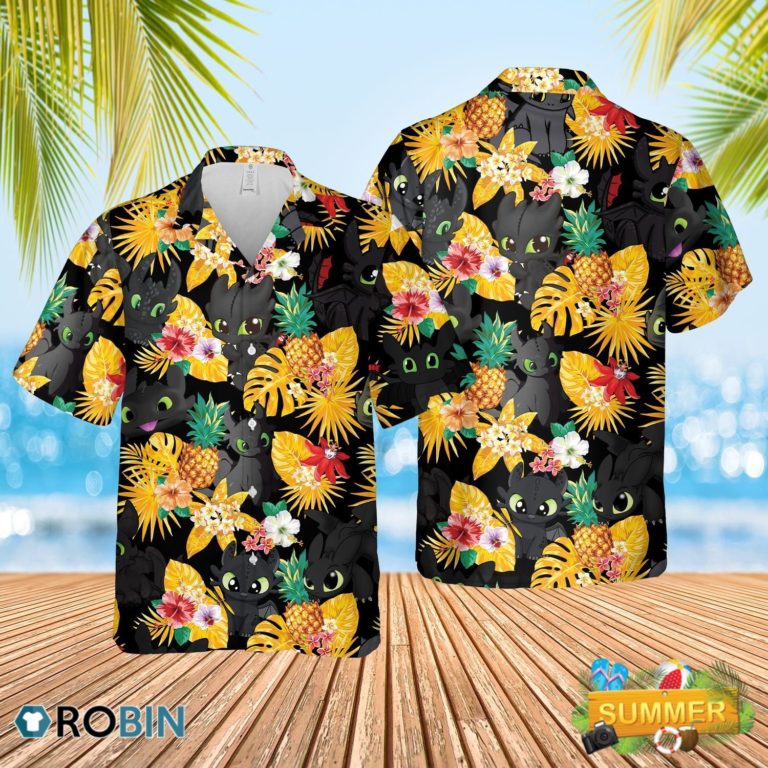 Toothless Tropical Hawaiian Shirt Aloha Shirt