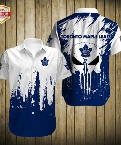 Toronto Maple Leafs Short Sleeve Button Up Shirt