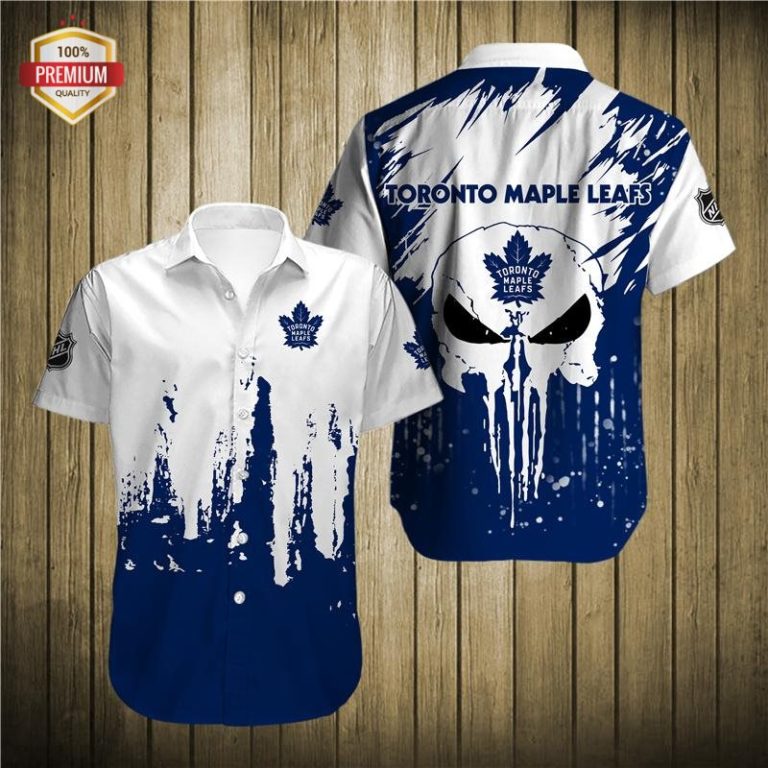 Toronto Maple Leafs Short Sleeve Button Up Shirt