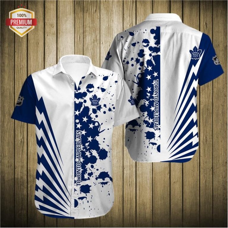 Toronto Maple Leafs Team AOP Short Sleeve Button Shirt