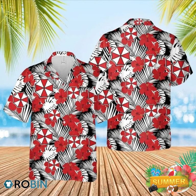 Umbrella Corps Hawaiian Shirt, Aloha Shirt- Summer Beach Shirt
