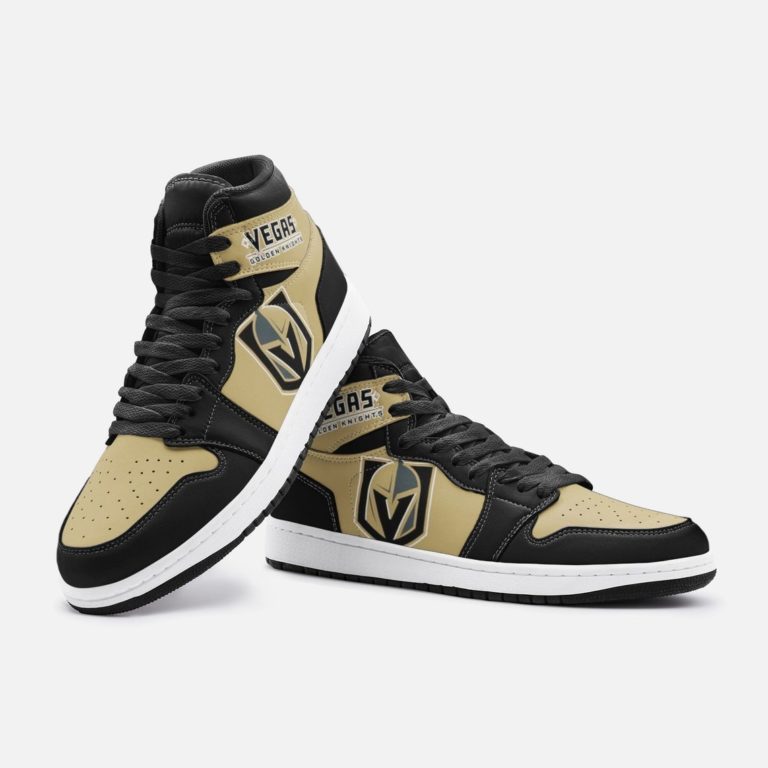 Vegas Golden Knights Custom Jordan 1 High Sneakers
