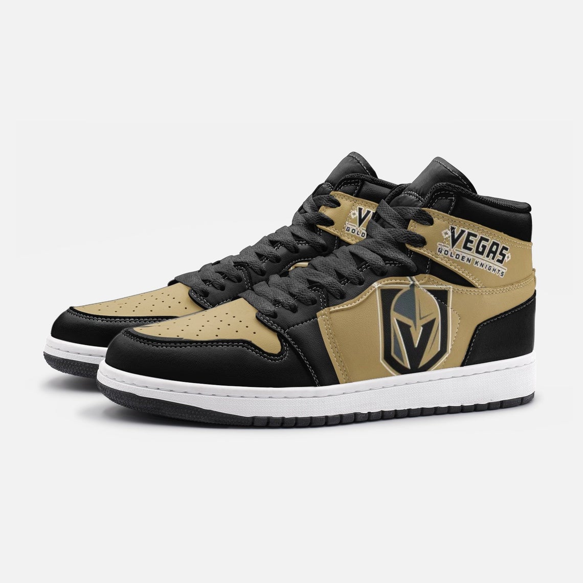 Vegas Golden Knights CUSTOM Air Jordan 1 Shoes -  Worldwide  Shipping