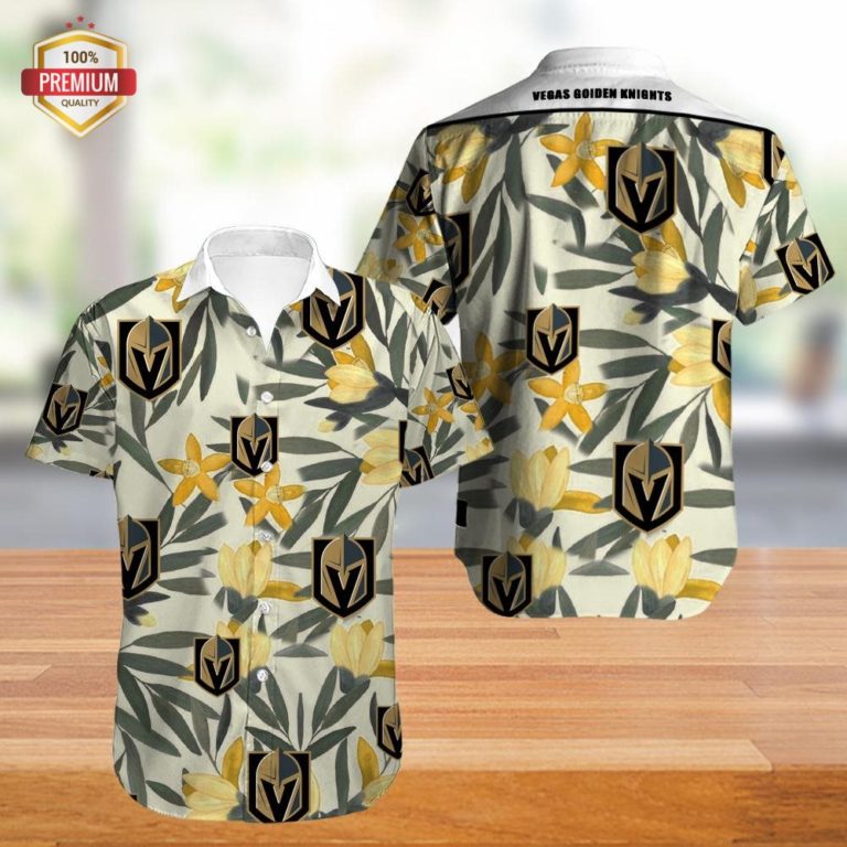 Vegas Golden Knights Hawaiian Shirt, Hawaiian Beach Shirt Short Sleeve