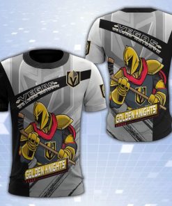 Vegas Golden Knights Mascot 3D Print T-Shirt