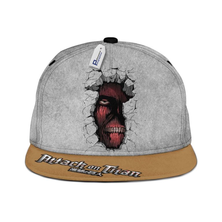 Wall Titan Snapback Hat Custom Attack On Titan Anime Hat