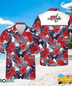 Washington Capitals Hawaiian Shirt- Summer Beach Shirt