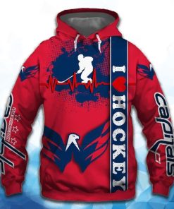 Washington Capitals All Over Print Hoodie