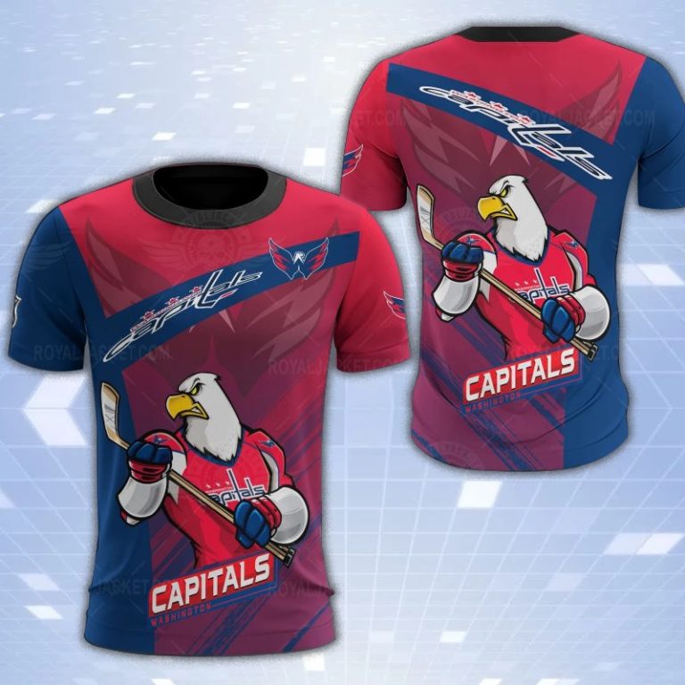 Washington Capitals Mascot 3D Print T-Shirt