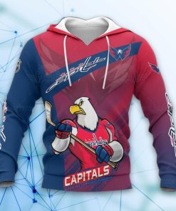 Washington Capitals Hockey Mascot 3d All Over Print Hoodie And Zip-Up