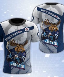 Winnipeg Jets Mascot 3D Print T-Shirt