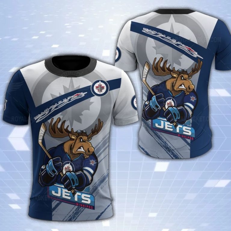 Winnipeg Jets Mascot 3D Print T-Shirt