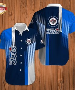 Winnipeg Jets Short Sleeve Button Up Shirt