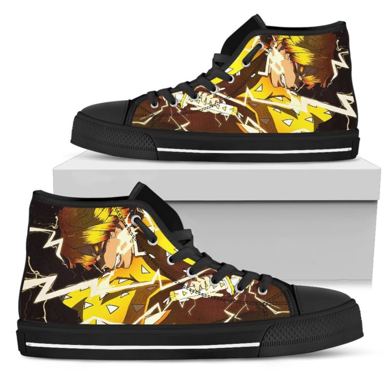 Zenitsu Agatsuma Demon Slayer Canvas High Top Shoes