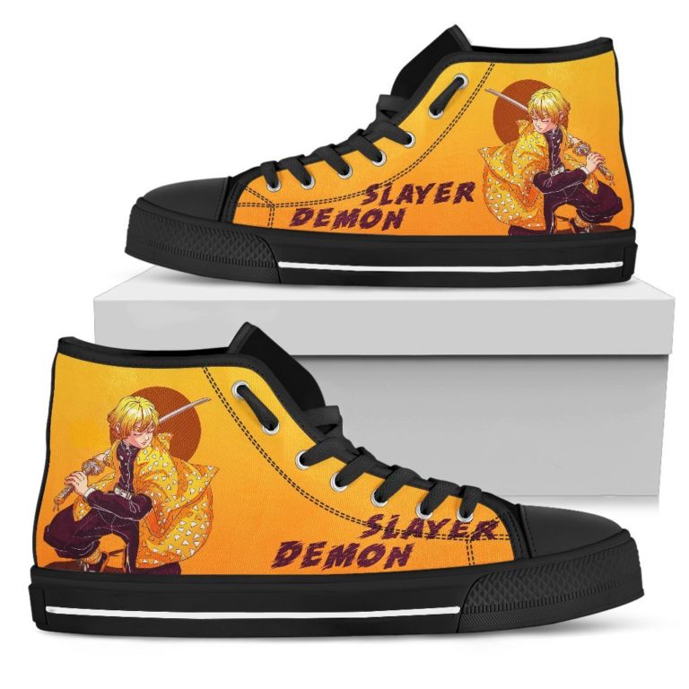 Zenitsu Demon Slayer Shoes High Top Shoes
