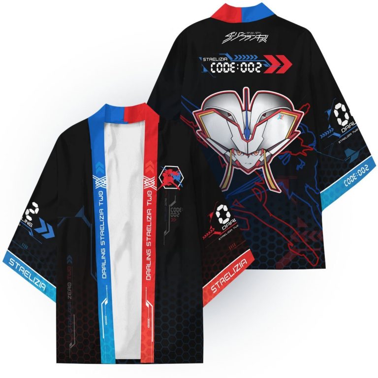 002 Strelizia  DARLING in the FRANXX All Over Print Kimono Cardigan
