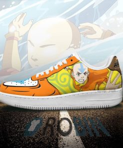 Aang Air Force 1 Sneakers Custom Waterbending Avatar The Last Airbender Anime Shoes