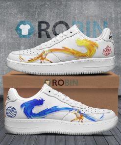 Aang Air Force 1 Sneakers Custom Waterbending n Firebending Avatar Anime Shoes