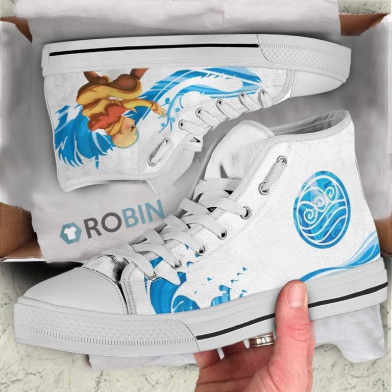 Aang Avatar The Last Airbender Anime Canvas High Top Shoes (Kid and Adult size available)