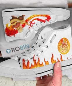 Aang Firebending Avatar The Last Airbender Anime Canvas High Top Shoes (Kid and Adult size available) Aang Firebending Avatar The Last Airbender Anime Canvas High Top Shoes (Kid and Adult size available)