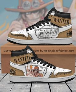 Portgas D Ace Wanted One Piece Jordan 1 High Portgas D Ace Wanted One Piece Jordan 1 High