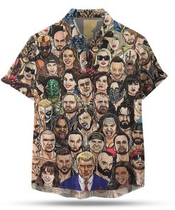 Aew Roster Aloha Shirt