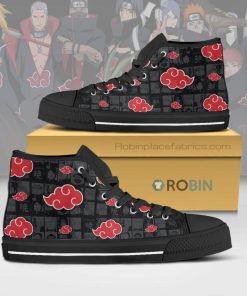 Akatsuki Cloud Naruto Canvas High Top Shoes Akatsuki Cloud Naruto Canvas High Top Shoes