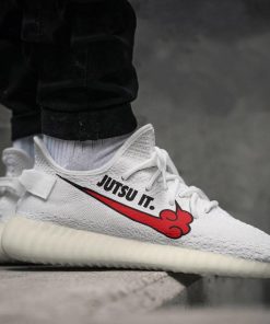 Akatsuki Jutsu It Shoes Naruto Custom Anime Yeezy Sneakers Akatsuki Jutsu It Shoes Naruto Custom Anime Yeezy Sneakers