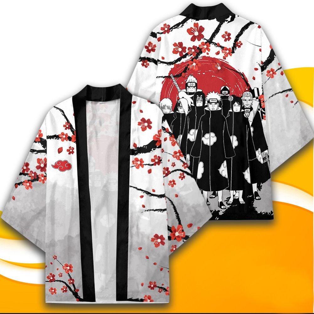 Akatsuki Itachi Naruto All Over Print Kimono - RobinPlaceFabrics