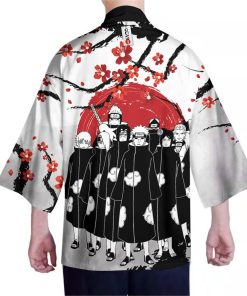 Akatsuki Kimono Custom Japan Style Anime Naruto Kimono Cardigan