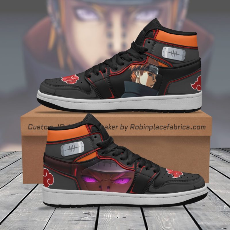 Akatsuki Shoes Sharingan Naruto Anime JD Sneakers - RobinPlaceFabrics