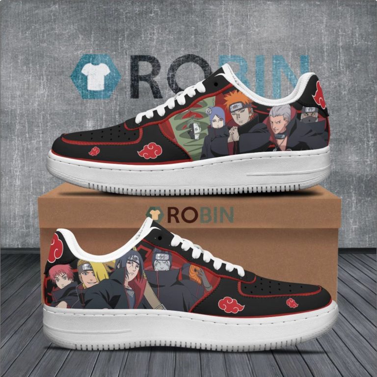 Akatsuki Team Members Air Force 1 Sneakers Anime Shoes