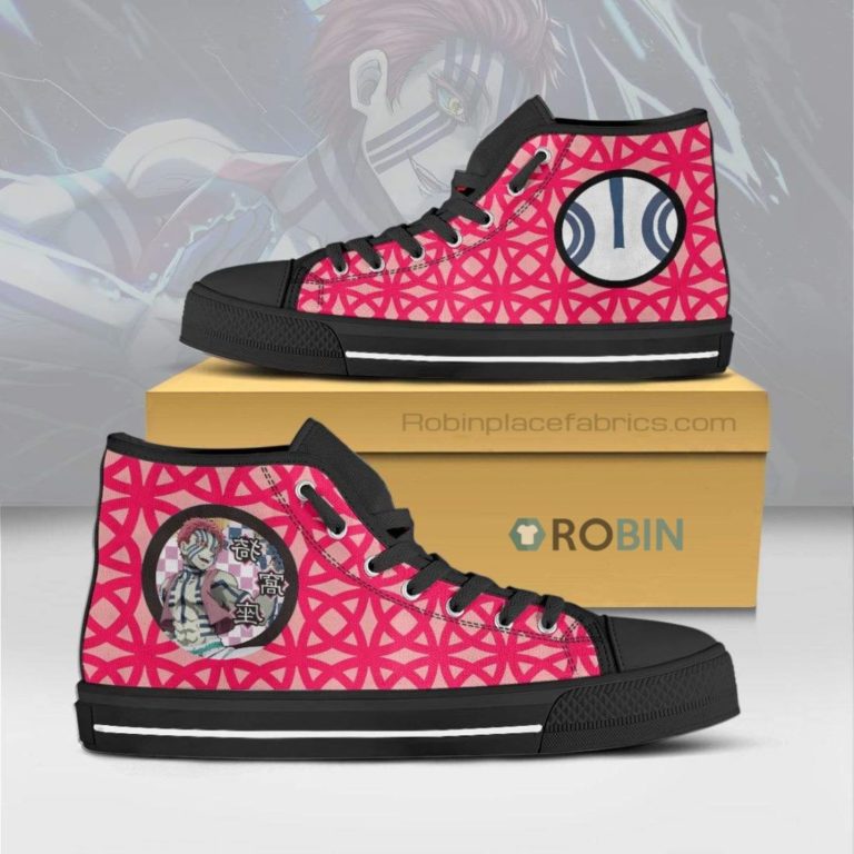 Akaza Demon Slayer Anime Canvas High Top Shoes