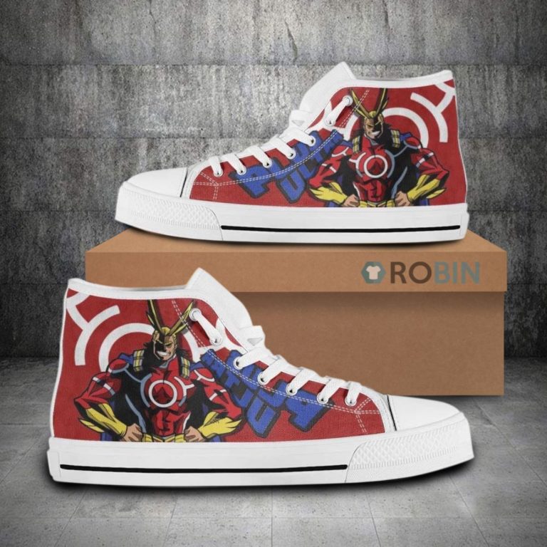 All Might My Hero Acadamia Hero Canvas High Top Shoes