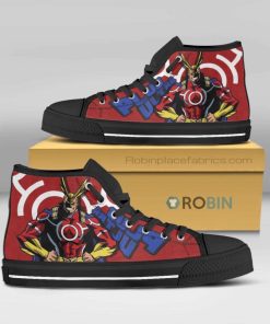 All Might My Hero Acadamia Hero Canvas High Top Shoes All Might My Hero Acadamia Hero Canvas High Top Shoes