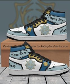 Aqua Deer JD Sneakers Custom Black Clover Anime Shoes Aqua Deer JD Sneakers Custom Black Clover Anime Shoes